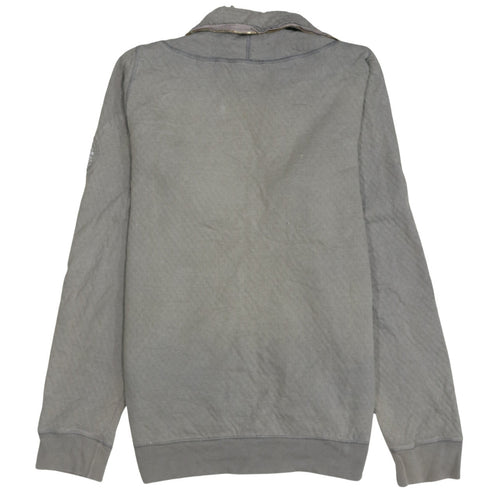 Diesel Men's Grey Full Zip Sweatshirt Medium Logo Casual