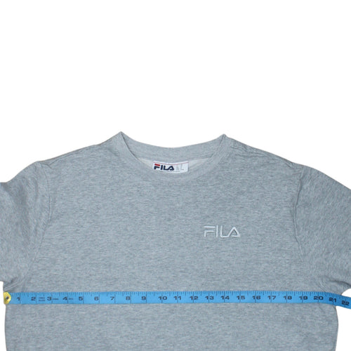 FILA Men's Grey Crew Neck Pullover Sweatshirt Size M