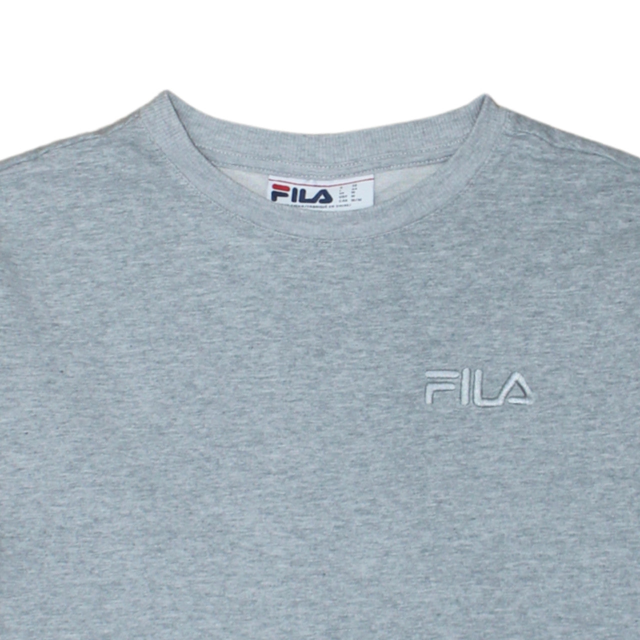 FILA Men's Grey Crew Neck Pullover Sweatshirt Size M