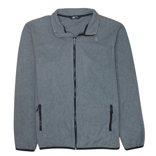 The North Face Men's Grey Fleece Full Zip Jacket Size M
