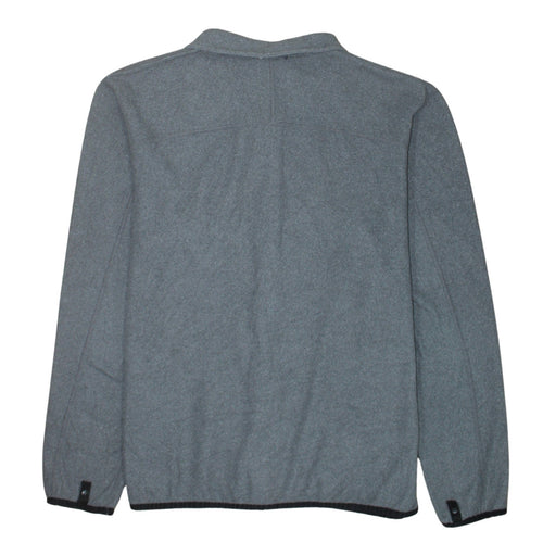 The North Face Men's Grey Fleece Full Zip Jacket Size M