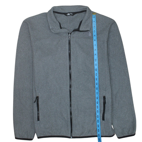 The North Face Men's Grey Fleece Full Zip Jacket Size M