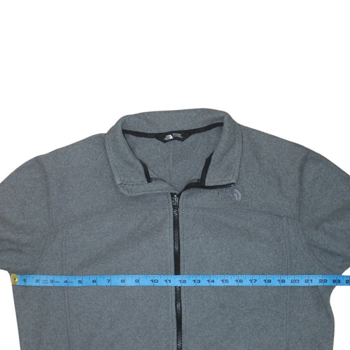 The North Face Men's Grey Fleece Full Zip Jacket Size M