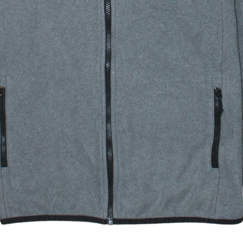 The North Face Men's Grey Fleece Full Zip Jacket Size M