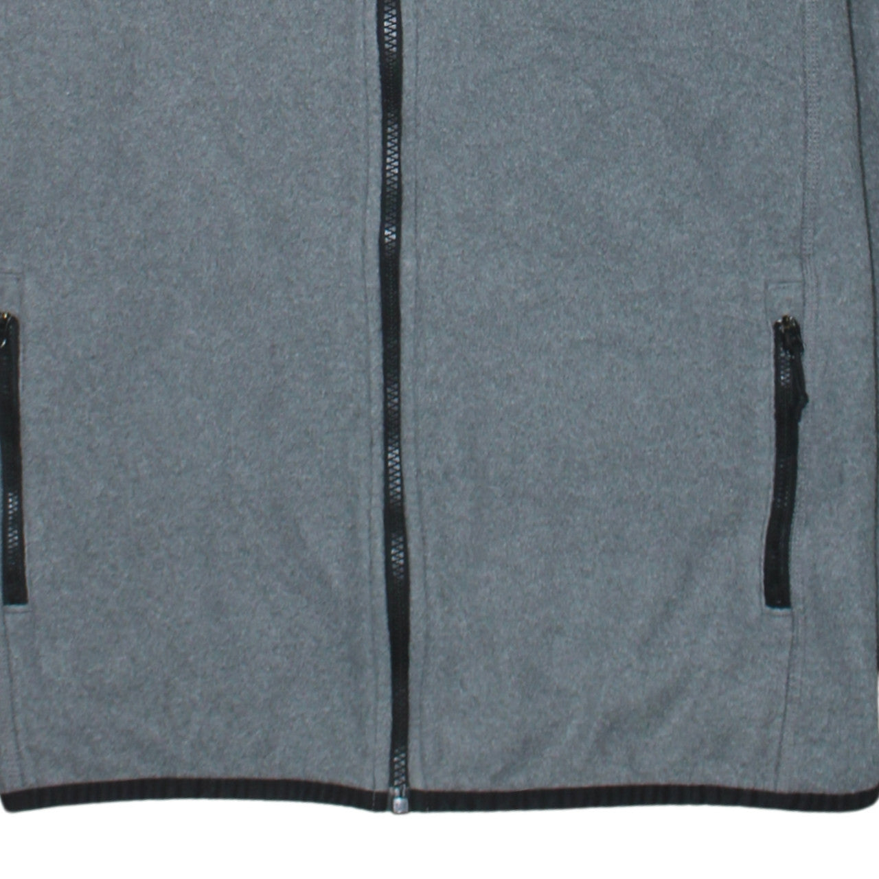 The North Face Men's Grey Fleece Full Zip Jacket Size M