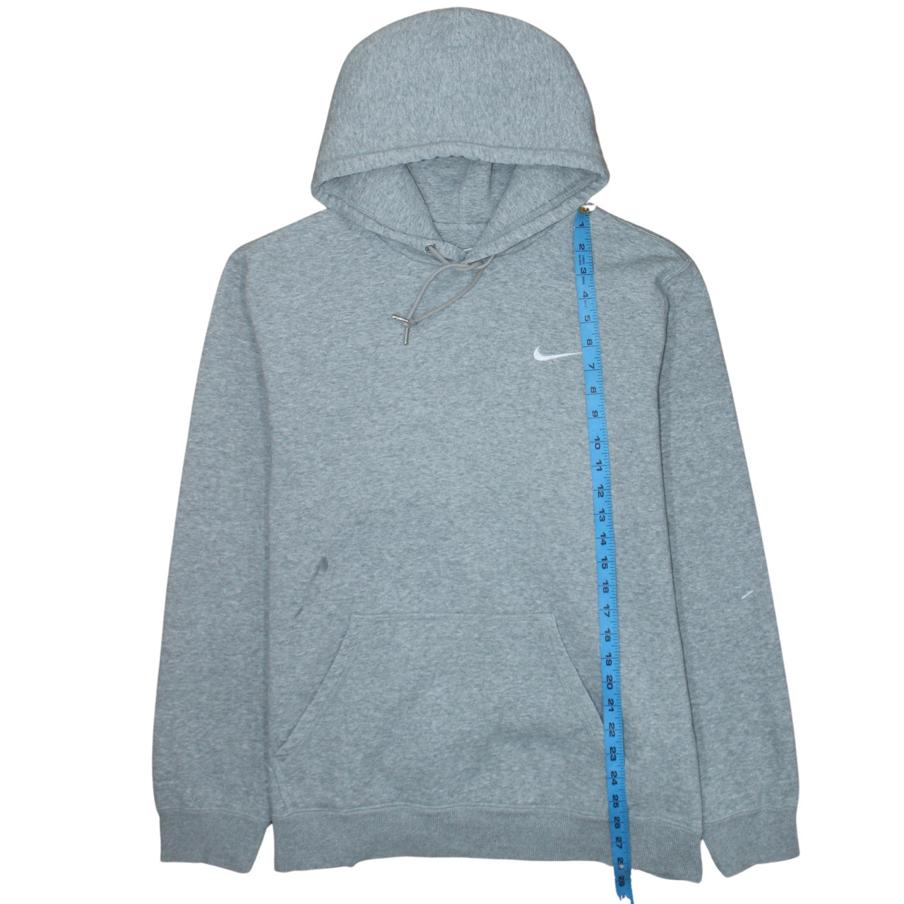 Nike Men's Grey 2XL Pullover Hoodie with Logo and Pockets