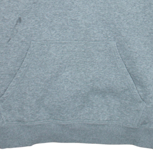 Nike Men's Grey 2XL Pullover Hoodie with Logo and Pockets