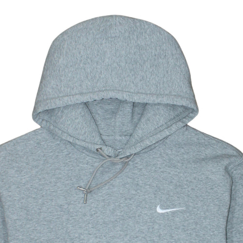 Nike Men's Grey 2XL Pullover Hoodie with Logo and Pockets