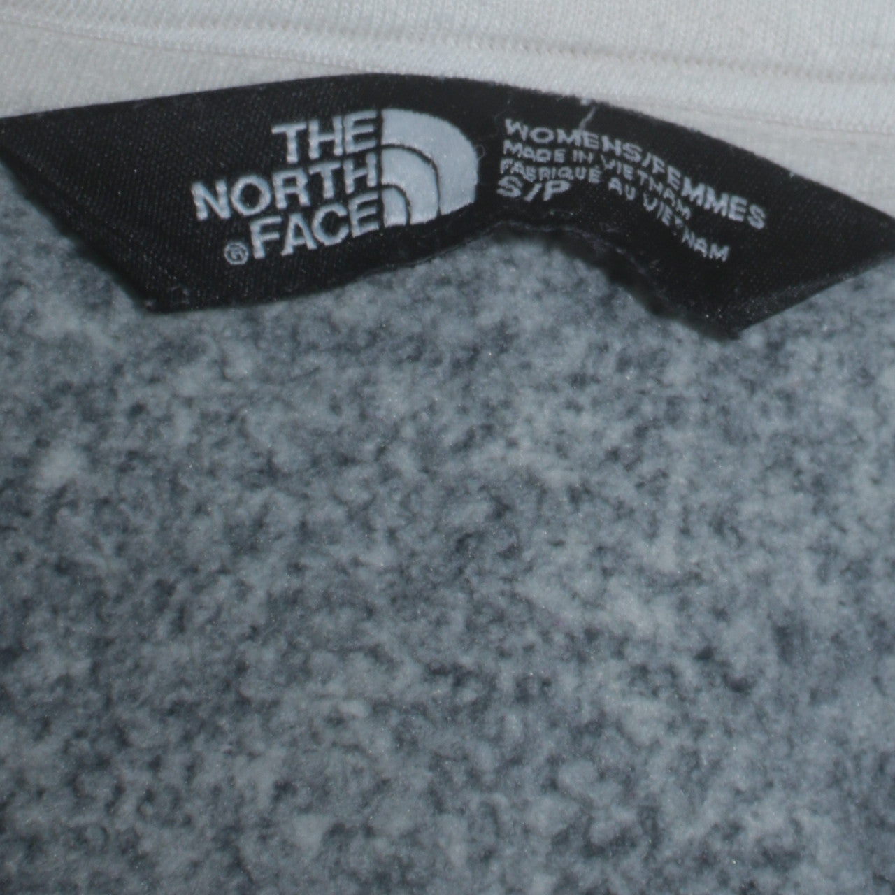 The North Face Women Grey Fleece Full Zip Jacket Size S