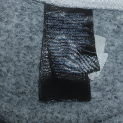 The North Face Women Grey Fleece Full Zip Jacket Size S