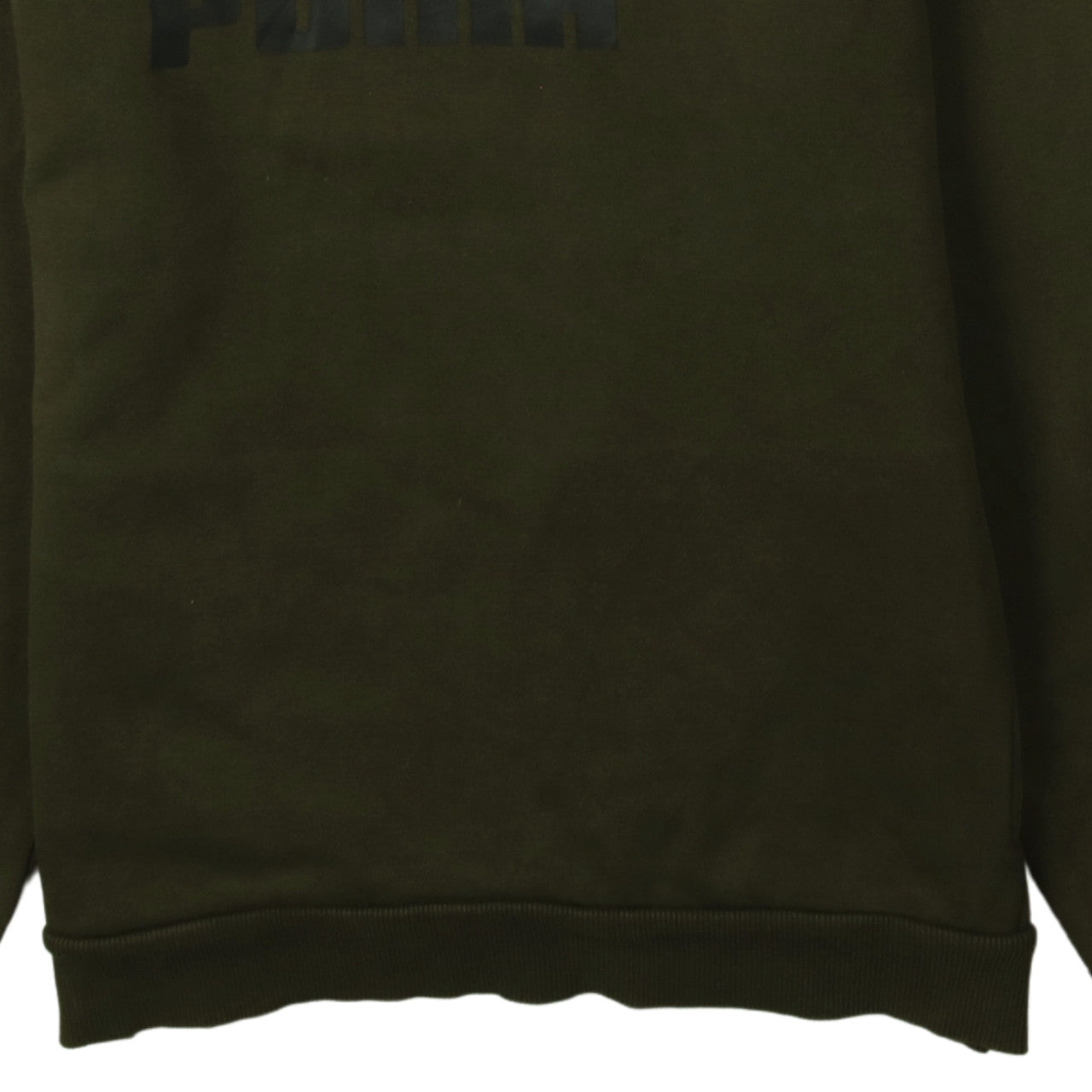 Puma Boys Khaki Green Pullover Hoodie 13-14 Years Logo Sweatshirt