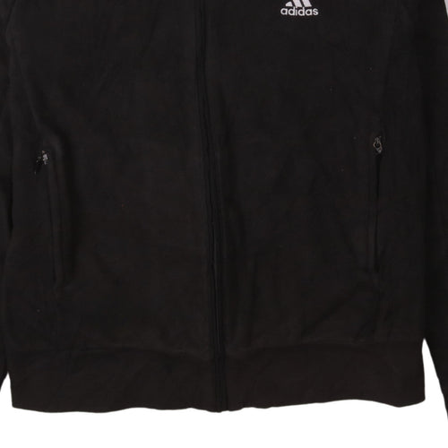 Adidas Women's Black Fleece Full Zip Basic Jacket Size M