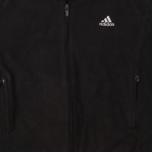 Adidas Women's Black Fleece Full Zip Basic Jacket Size M