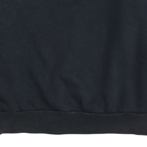 adidas Men's Black Crew Neck Regular Fit Sweatshirt L Sports Fleece