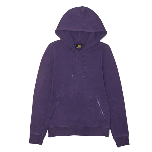 Carhartt Mens Purple Hooded Pullover Sweatshirt Jumper M