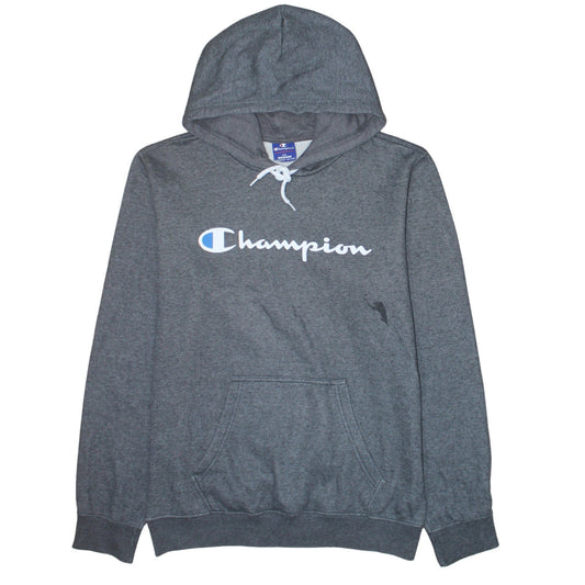 Champion Men's Grey Medium Pullover Hoodie Jumper Graphic Logo