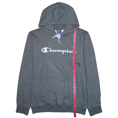 Champion Men's Grey Medium Pullover Hoodie Jumper Graphic Logo
