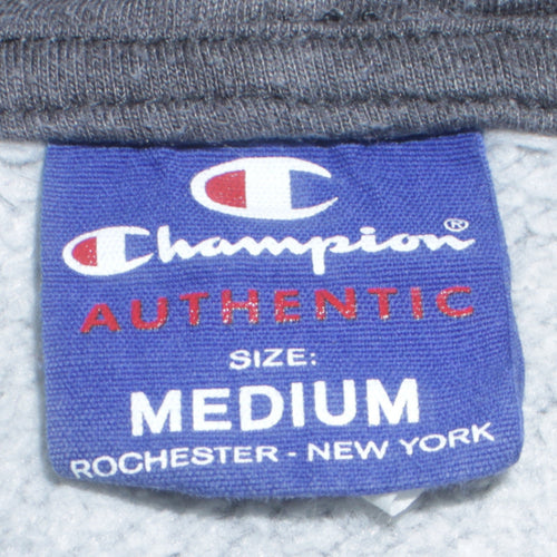 Champion Men's Grey Medium Pullover Hoodie Jumper Graphic Logo