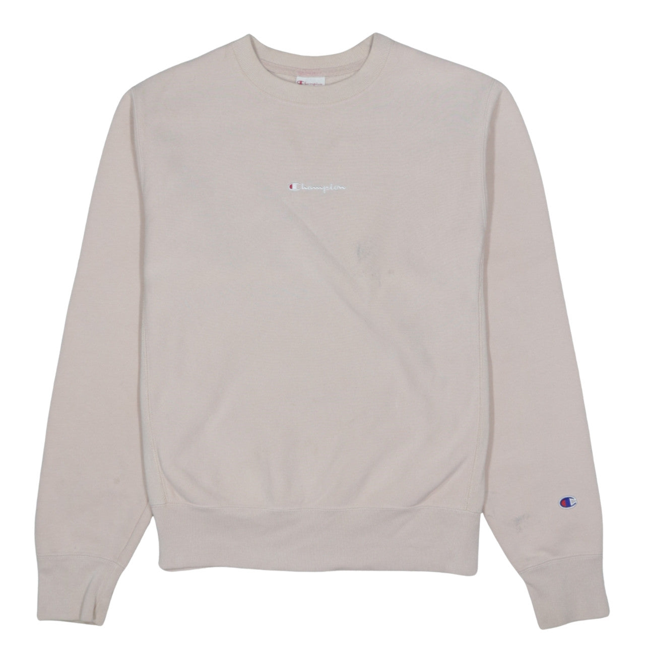 Champion Women's Beige Small Reverse Weave Pullover Sweatshirt