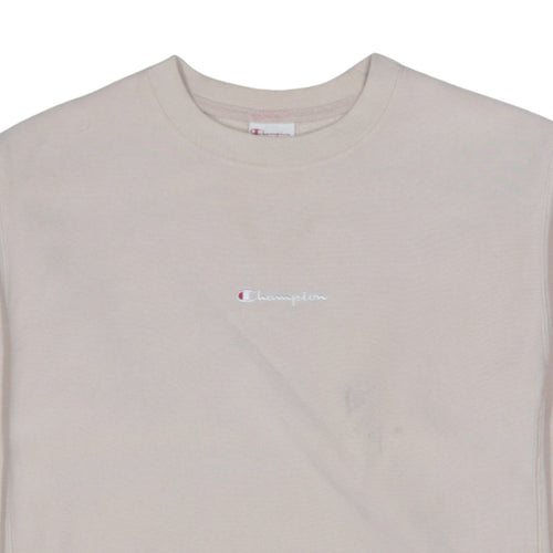 Champion Women's Beige Small Reverse Weave Pullover Sweatshirt