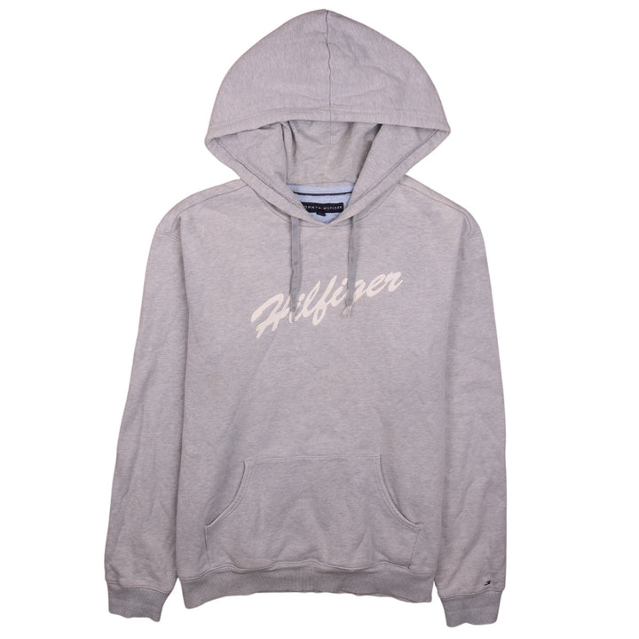 Tommy Hilfiger Mens Grey Pullover Hoodie Size L Classic Logo