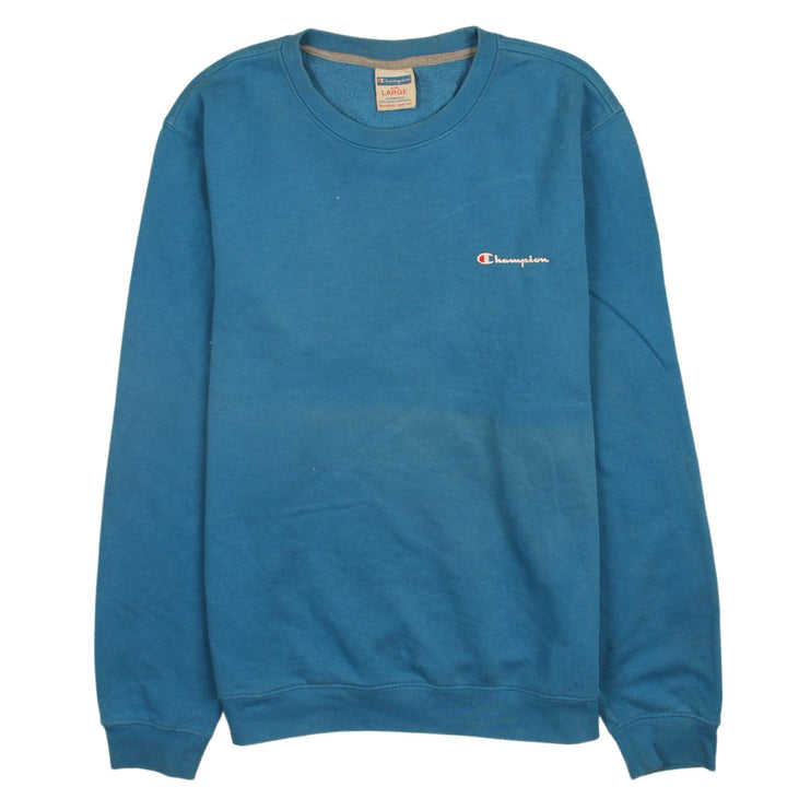 Champion Men's Blue Large Pullover Crew Neck Sweatshirt