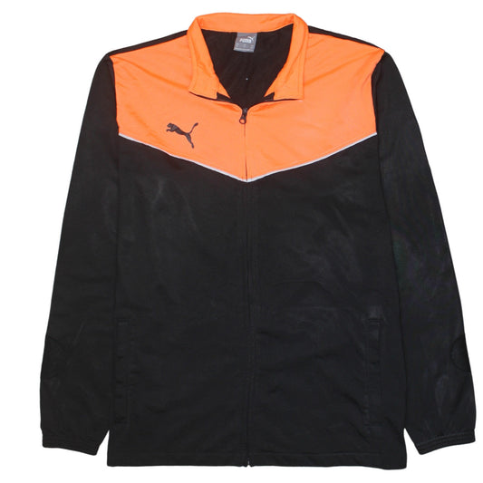 Puma Mens Black XL Full Zip Collared Sports Sweatshirt