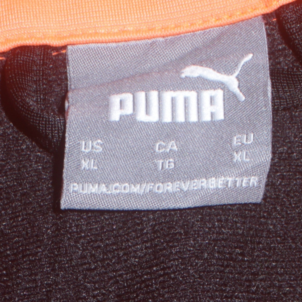 Puma Mens Black XL Full Zip Collared Sports Sweatshirt