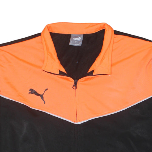 Puma Mens Black XL Full Zip Collared Sports Sweatshirt