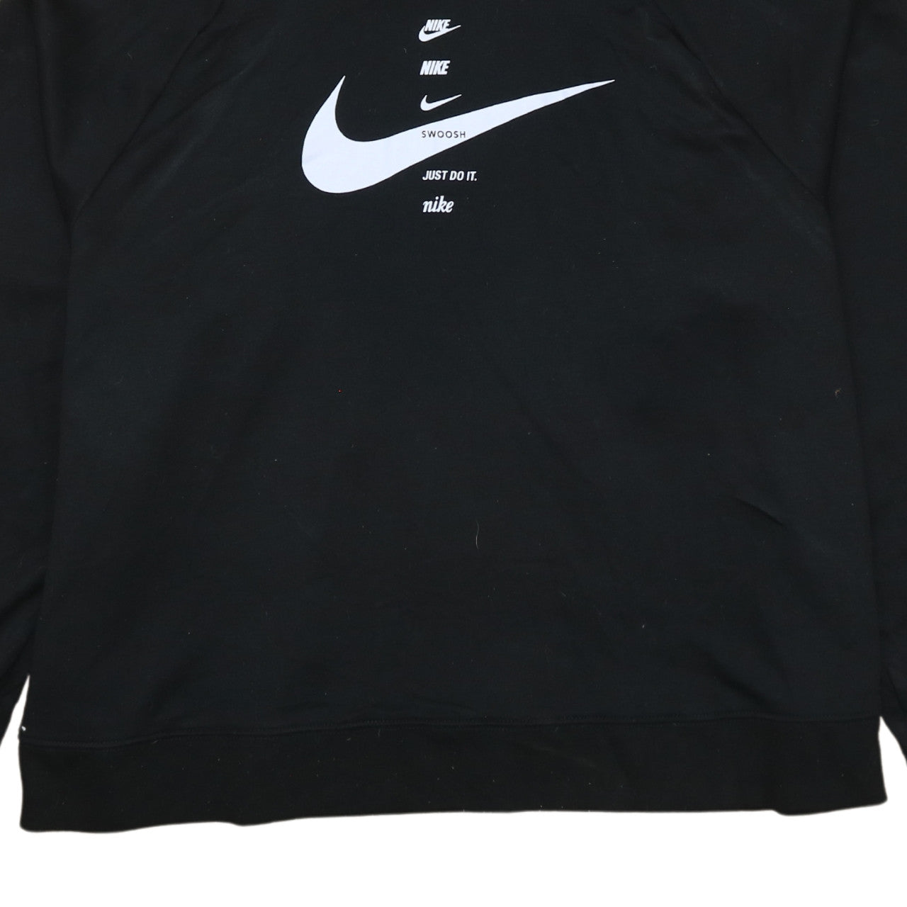 Nike Men's Black 2XL Pullover Hoodie with Logo Graphic Print