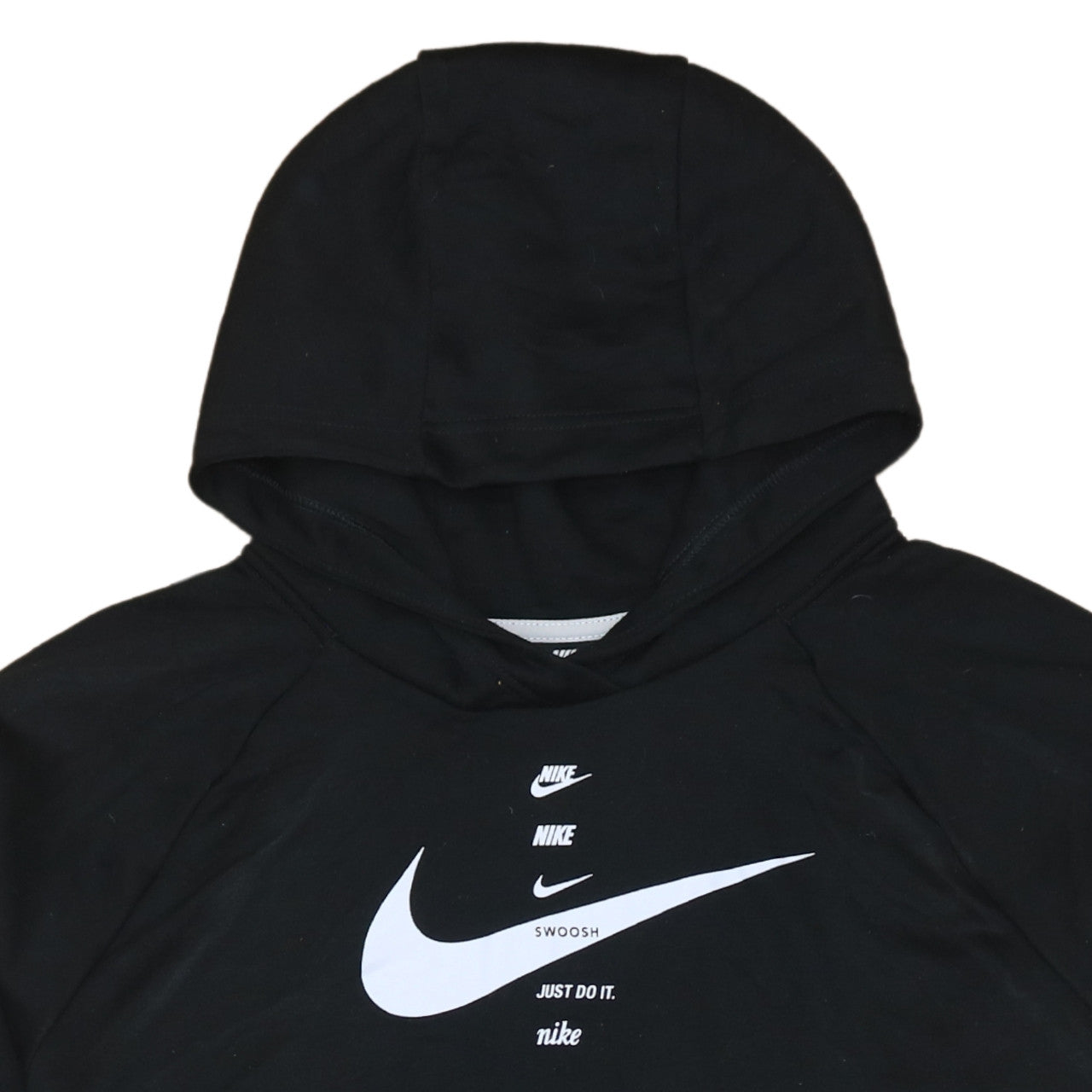 Nike Men's Black 2XL Pullover Hoodie with Logo Graphic Print