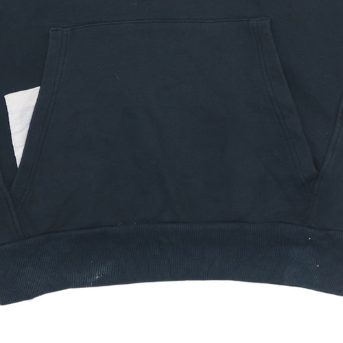 Puma Men's Black 2XL Pullover Hoodie with Logo Print