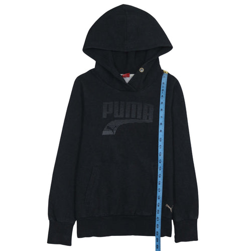 Puma Womens Black Size 10 Pullover Hoodie Sweatshirt