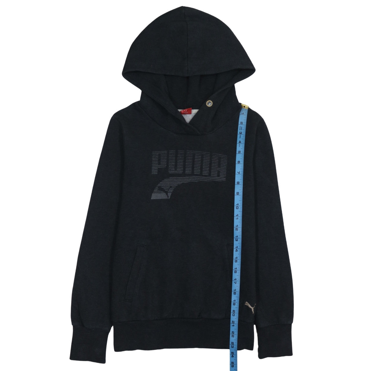 Puma Womens Black Size 10 Pullover Hoodie Sweatshirt