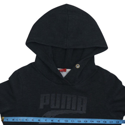 Puma Womens Black Size 10 Pullover Hoodie Sweatshirt