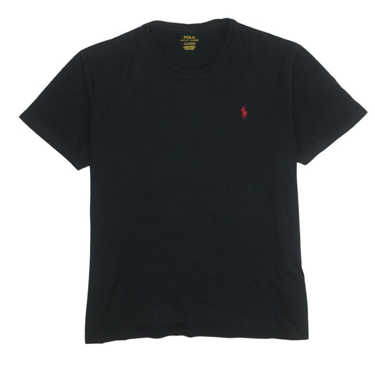 Ralph Lauren Men's Black Cotton Crew Neck T-Shirt L