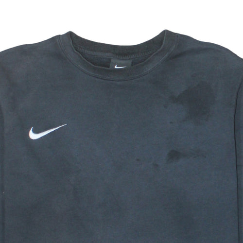 Nike Men's Black Medium Pullover Sweatshirt Crew Neck Fleece