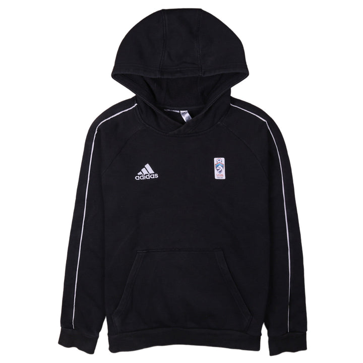 Adidas Boys Black Pullover Hoodie 13-14 Years Sports Logo Hooded Top