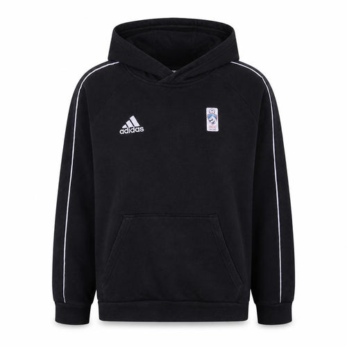 Adidas Boys Black Pullover Hoodie 13-14 Years Sports Logo Hooded Top