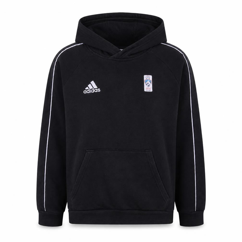 Adidas Boys Black Pullover Hoodie 13-14 Years Sports Logo Hooded Top
