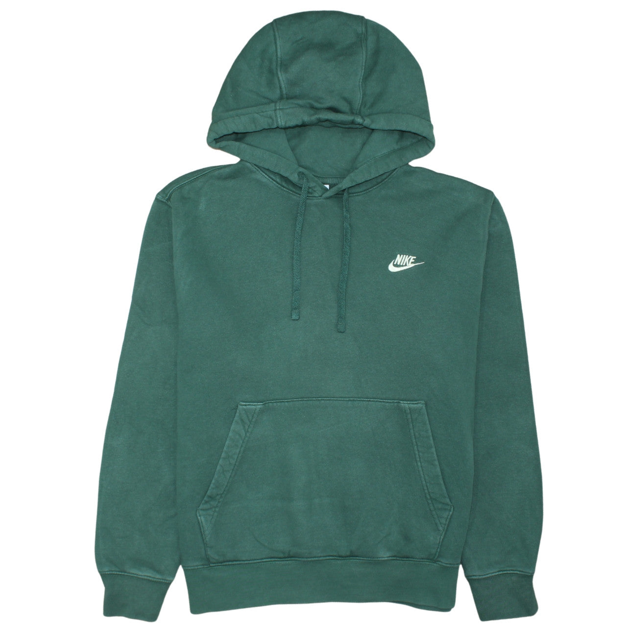 Nike Men's Green Pullover Hoodie Size M Fleece Sweatshirt