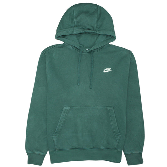 Nike Men's Green Pullover Hoodie Size M Fleece Sweatshirt