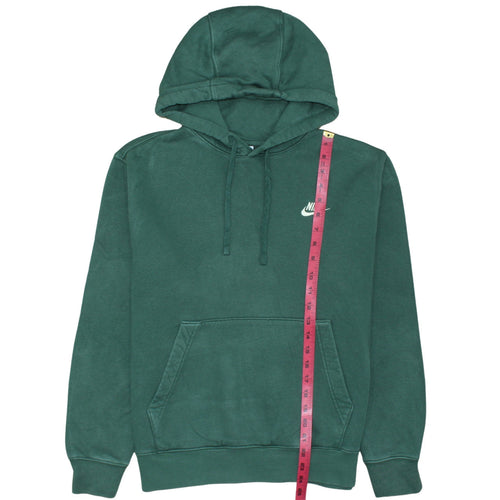 Nike Men's Green Pullover Hoodie Size M Fleece Sweatshirt