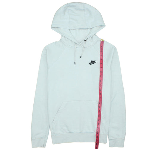 Nike Women’s Light Grey Pullover Hoodie Small Cotton Blend
