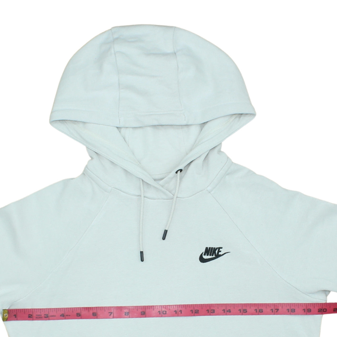 Nike Women’s Light Grey Pullover Hoodie Small Cotton Blend