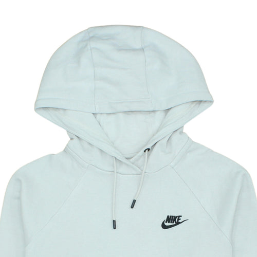 Nike Women’s Light Grey Pullover Hoodie Small Cotton Blend