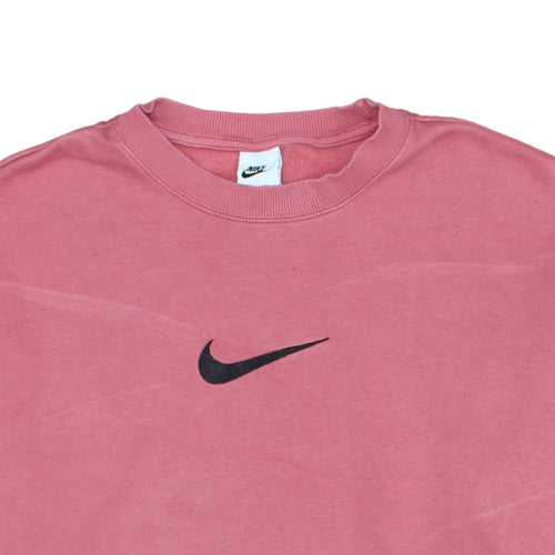 Nike Women’s Pink Crew Neck Pullover Sweatshirt M Cotton Blend