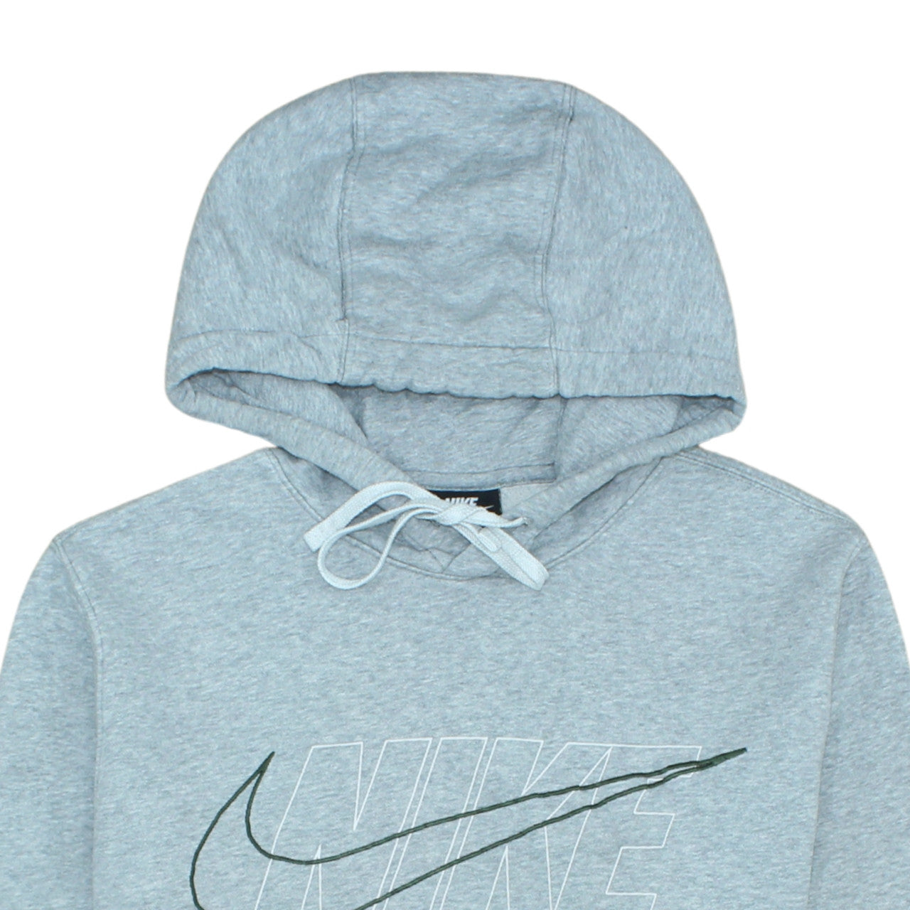 Nike Women’s Grey Pullover Hoodie Small Logo Graphic Sweatshirt