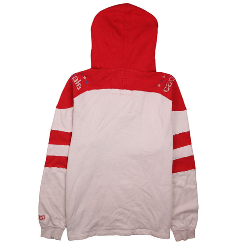 CCM Men's Red Washington Capitals Lace Up Hoodie Size M