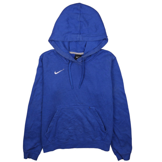 Nike Women's Blue Pullover Hoodie Medium - Classic Sportswear